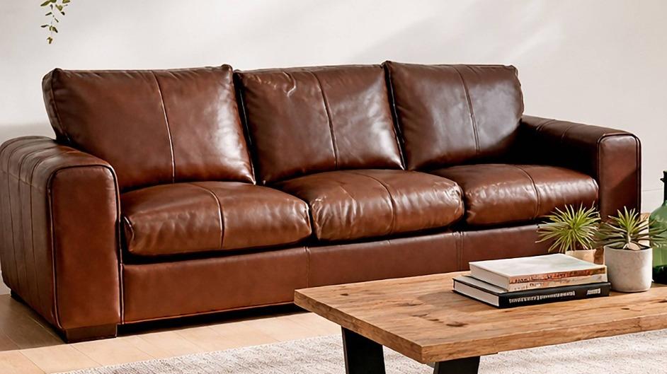 Morgan 3-Seater Leather Sofa