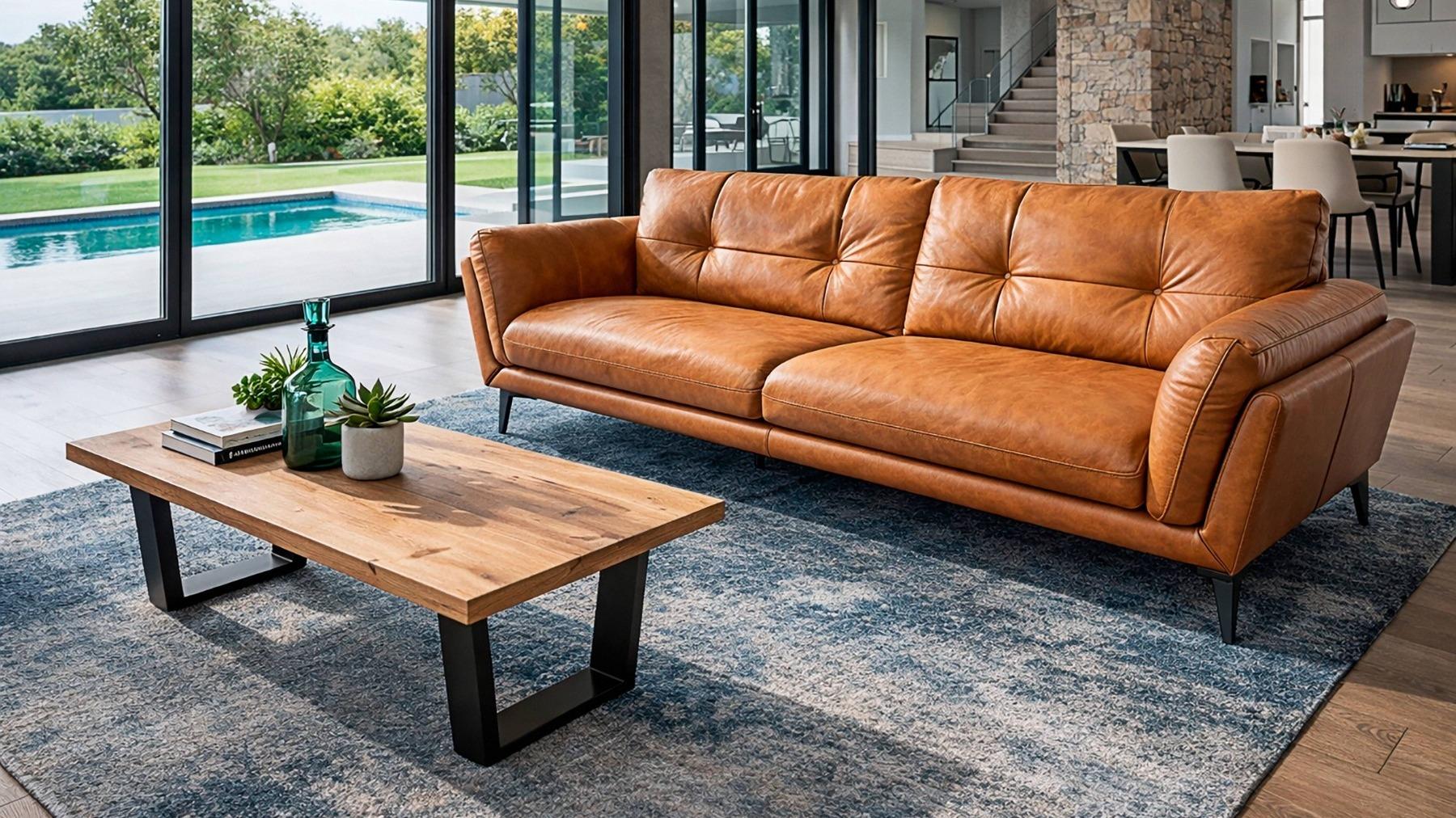 Bruges 2.5-Seater Leather Sofa