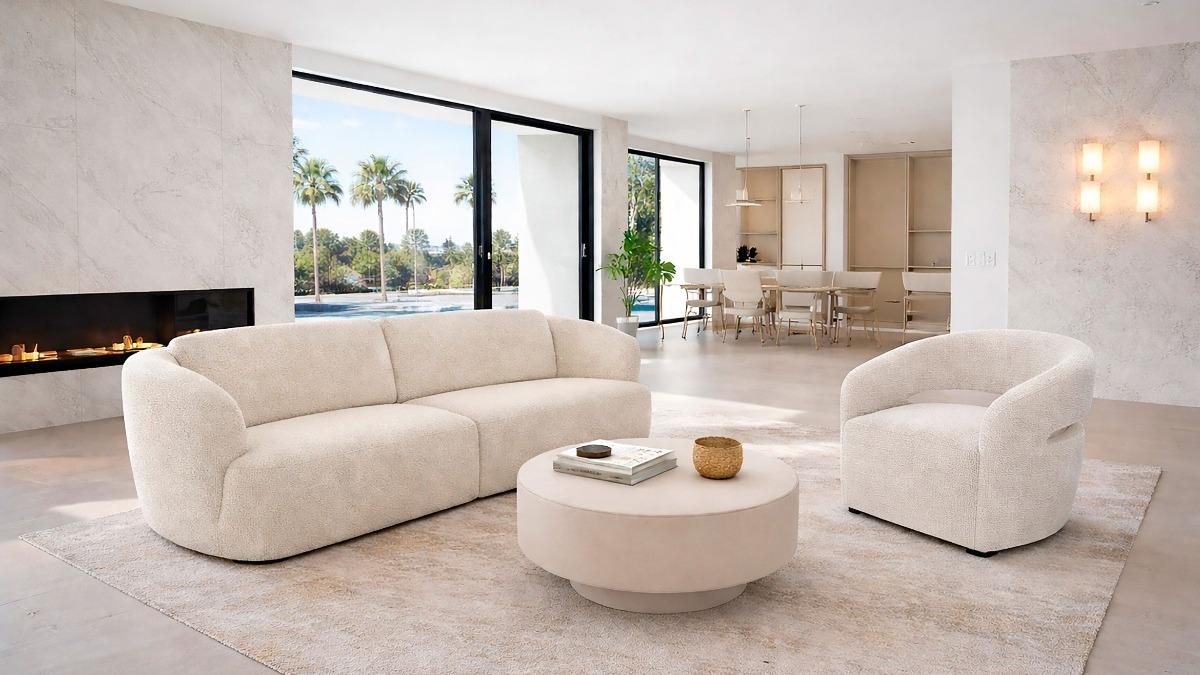 Verona 2.5-Seater Fabric Sofa
