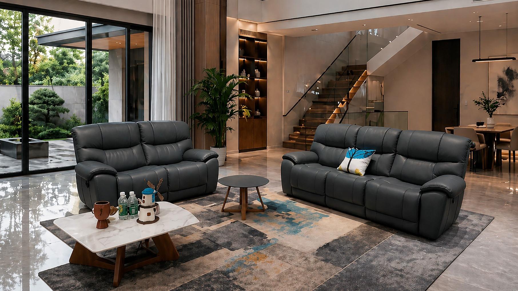 Enmore Leather Recliner Sofa