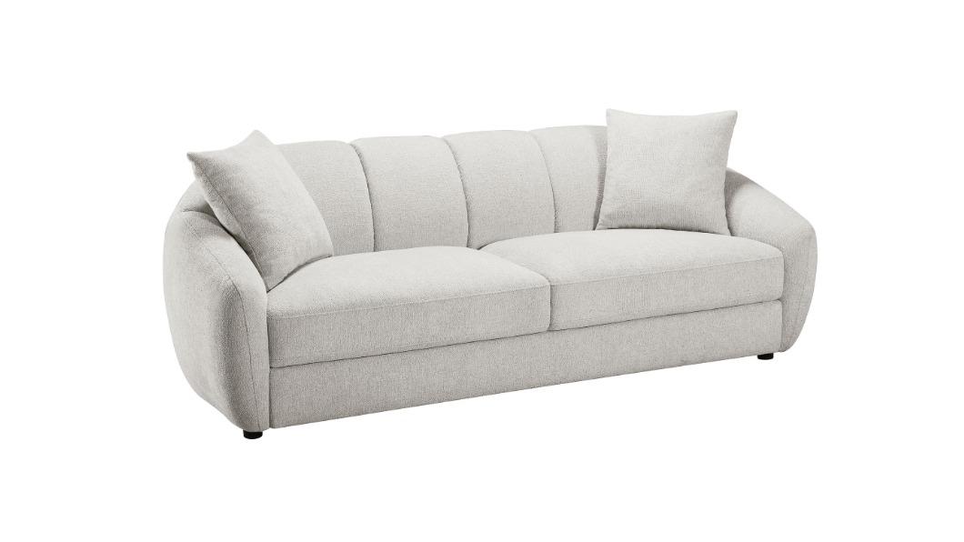 Toulon 3-Seater Fabric Sofa