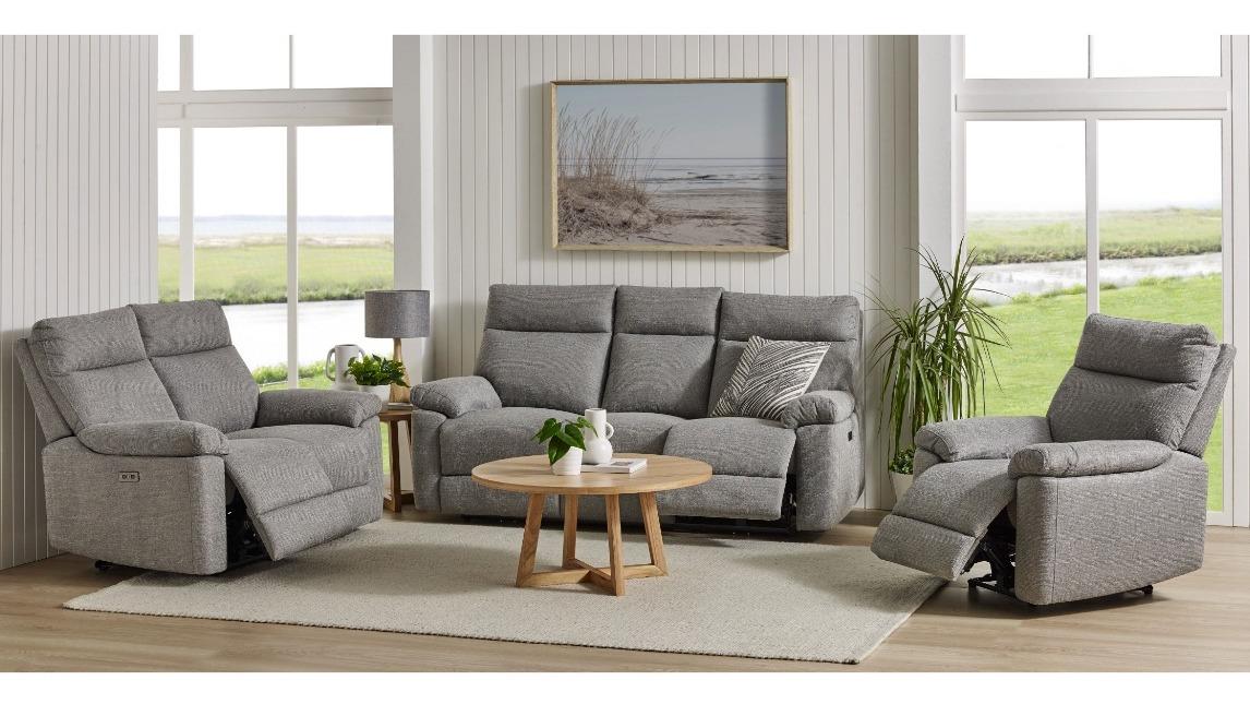 Misha Fabric Powered Recliner Sofa
