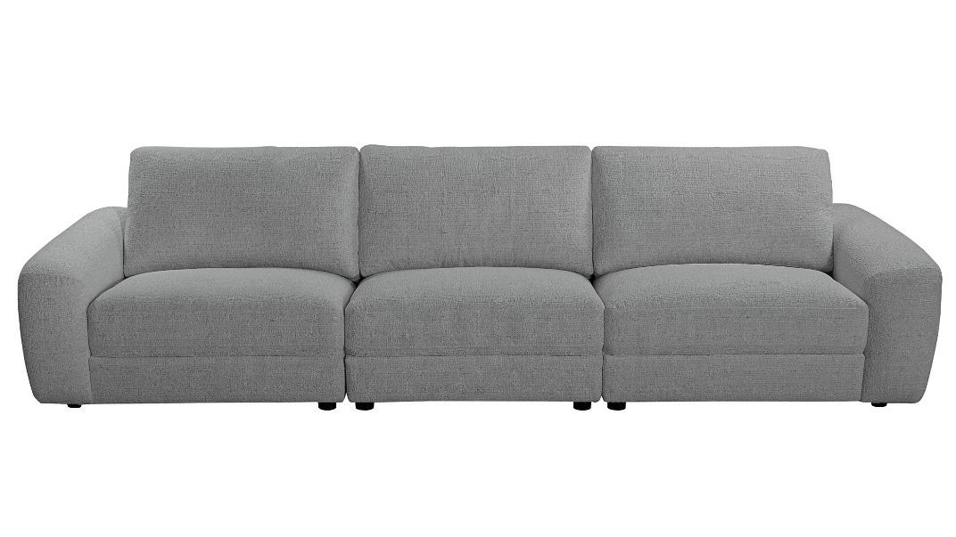 Cozy 3-Seater Fabric Sofa - Oyster