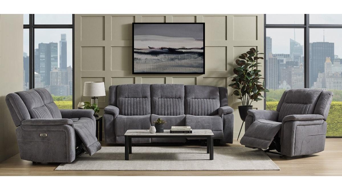 Radius Fabric Powered Recliner Sofa
