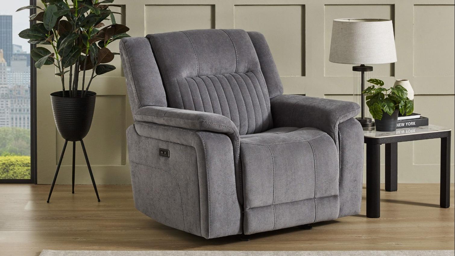 Radius Fabric Powered Recliner Armchair
