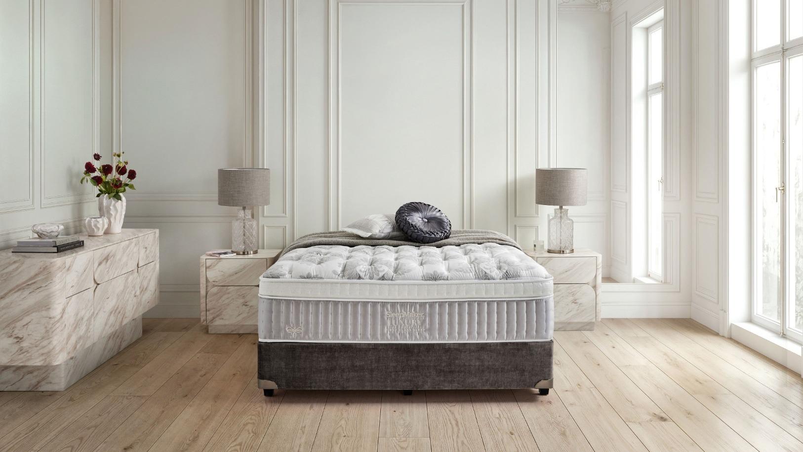 SleepMaker Luxury Pewter Bed Base - Double