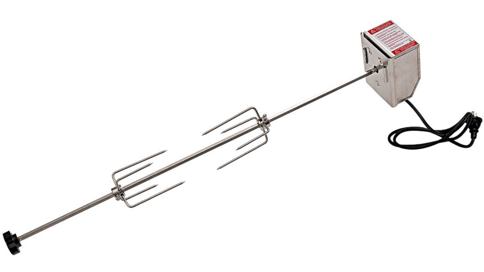 Euro Montana Black/Silver Charcoal Rotisserie Kit