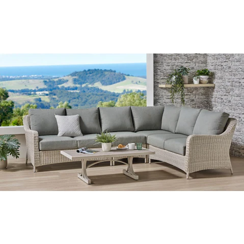 Reverdi 5-Piece Outdoor Corner Lounge Setting