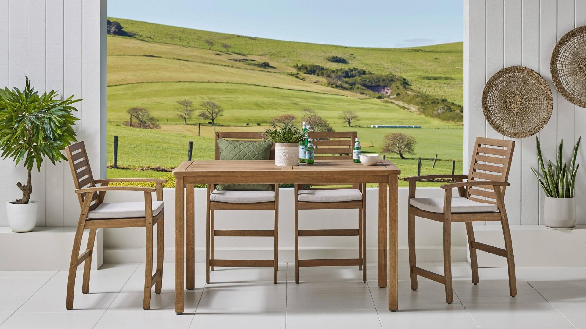 Southbank 5-Piece Outdoor Rectangular Bar Setting