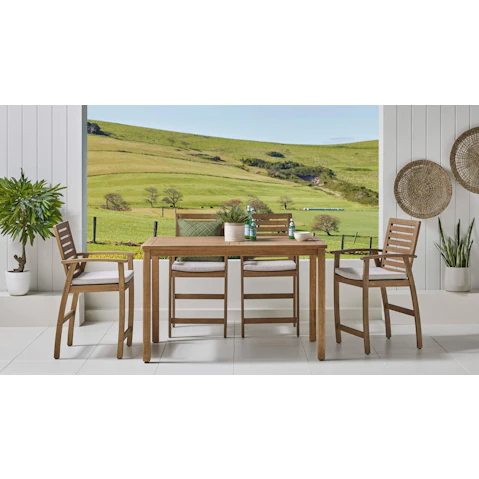 Southbank 5-Piece Outdoor Rectangular Bar Setting