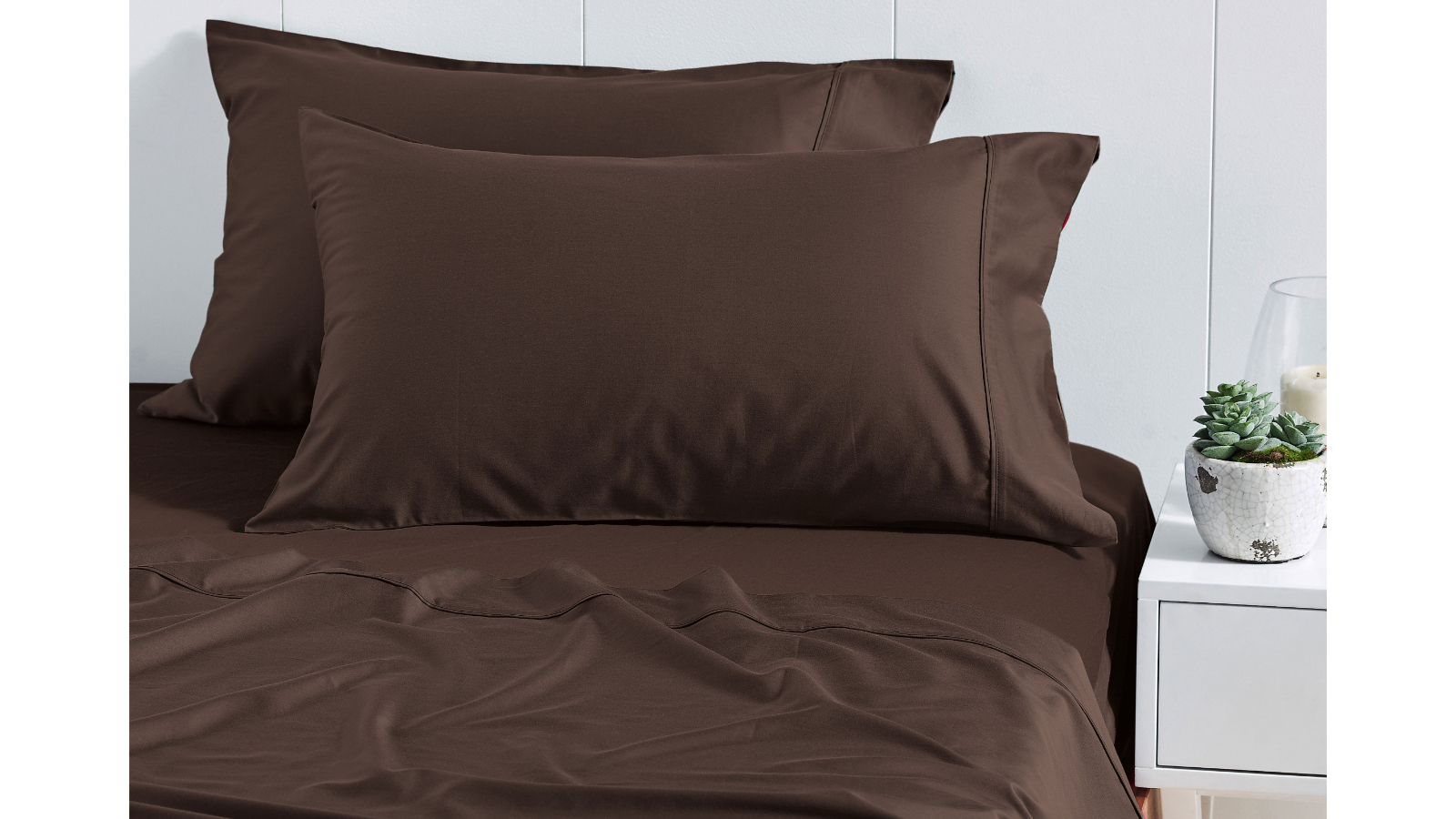 L'Avenue 500TC Bamboo/Cotton Espresso Sheet Set
