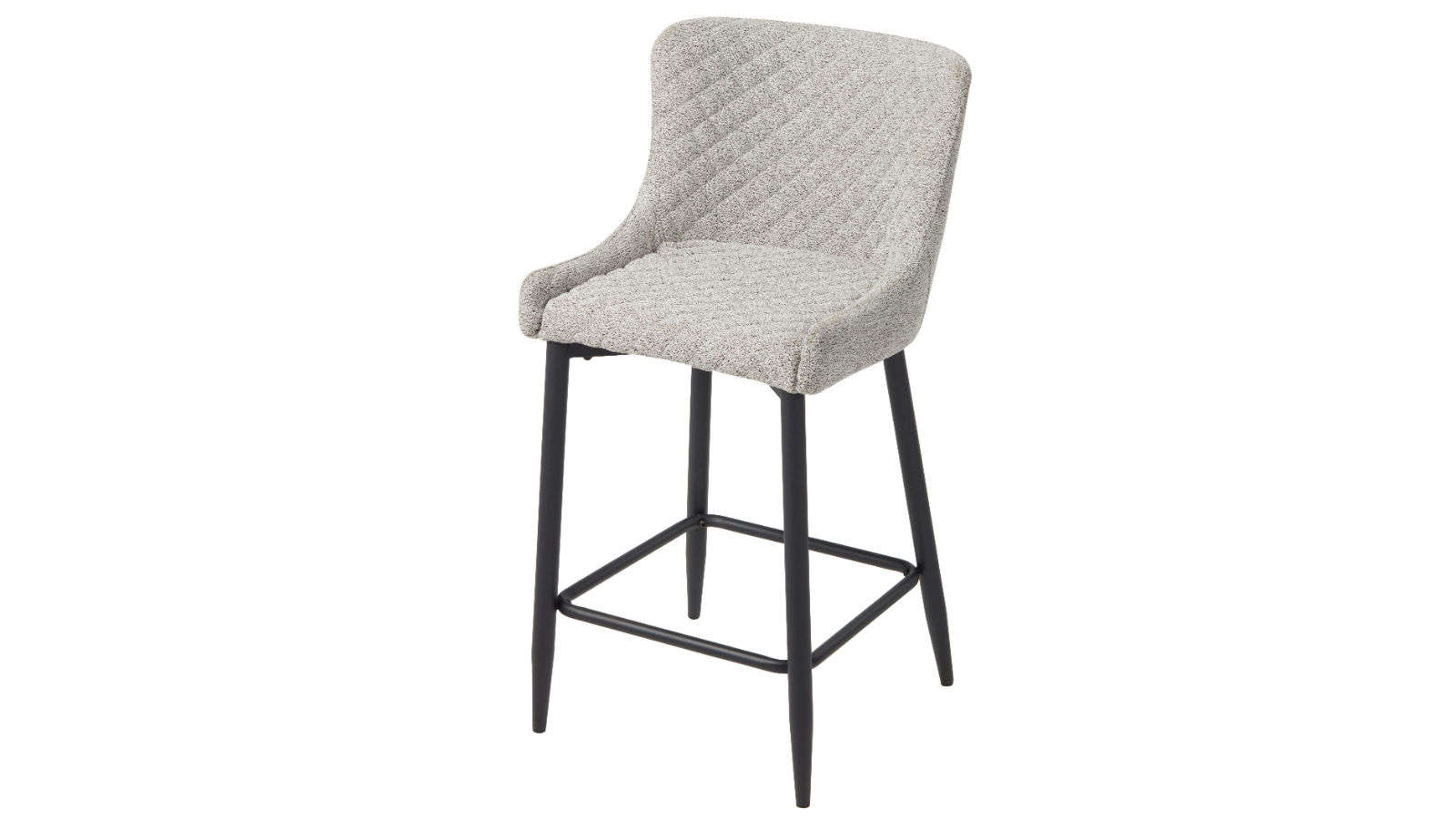 Avalon Fabric Bar Stool - Grey