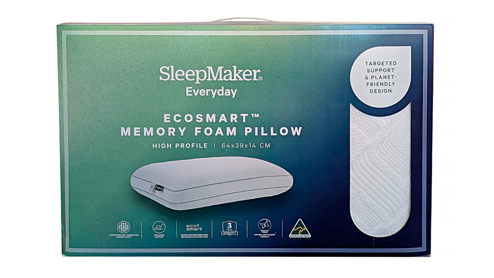 SleepMaker Everyday Ecosmart Memory Foam Pillow