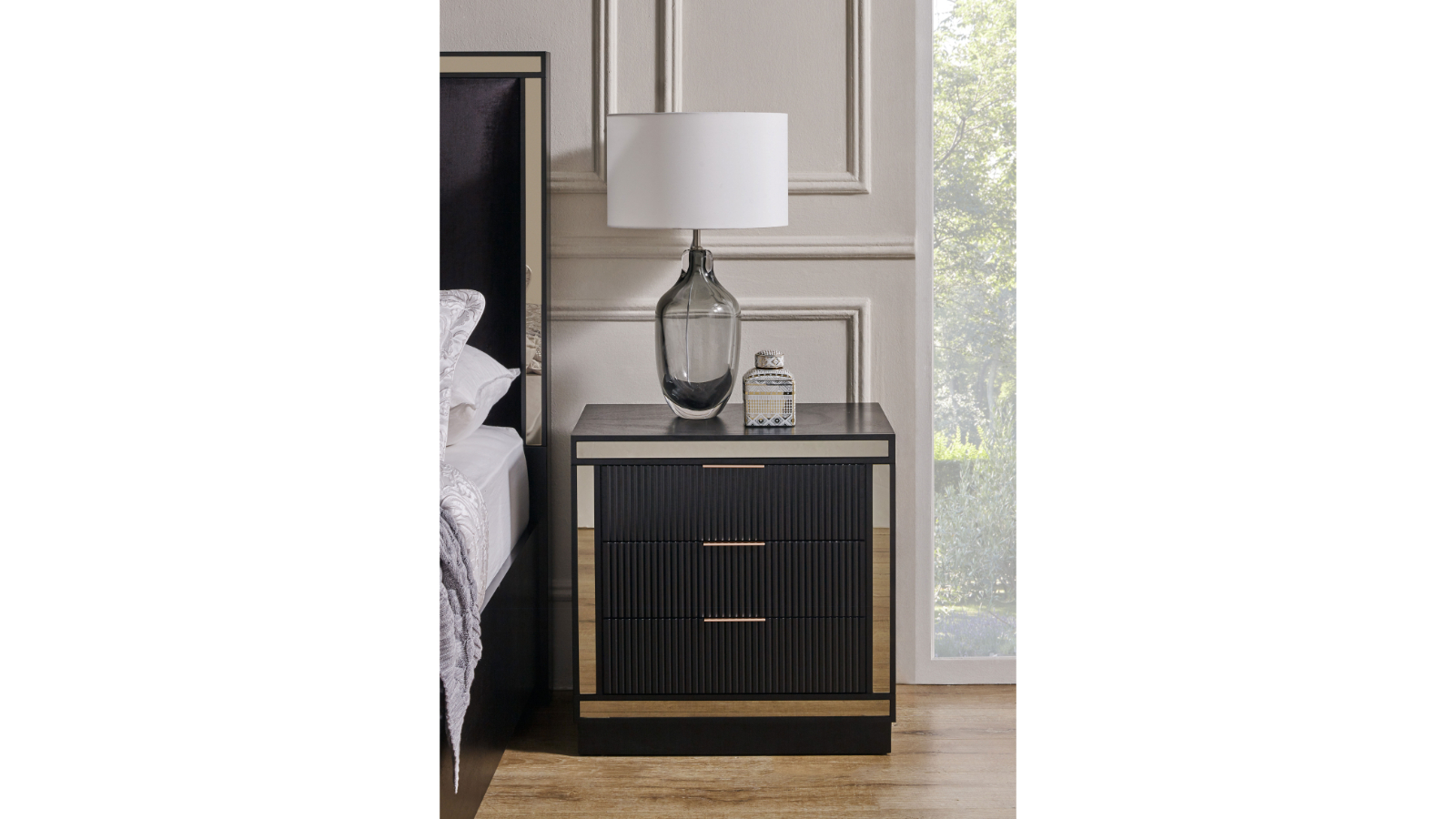 Caravel 3-Drawer Bedside Table