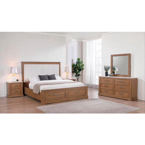 Riva 2-Drawer Bed - Queen