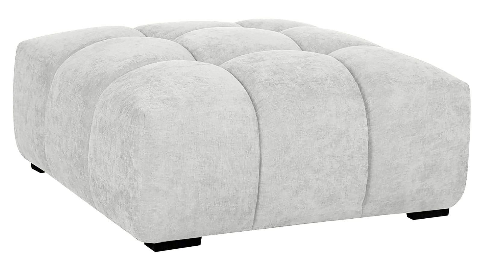 Tokyo Fabric Ottoman - Almond