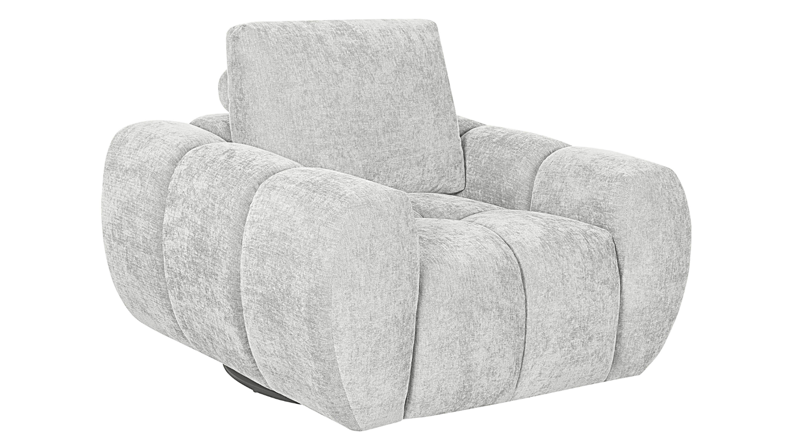 Tokyo Fabric Swivel Armchair - Almond