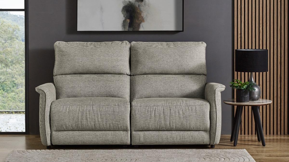 Riah 2.5-Seater Fabric Sofa - Platinum