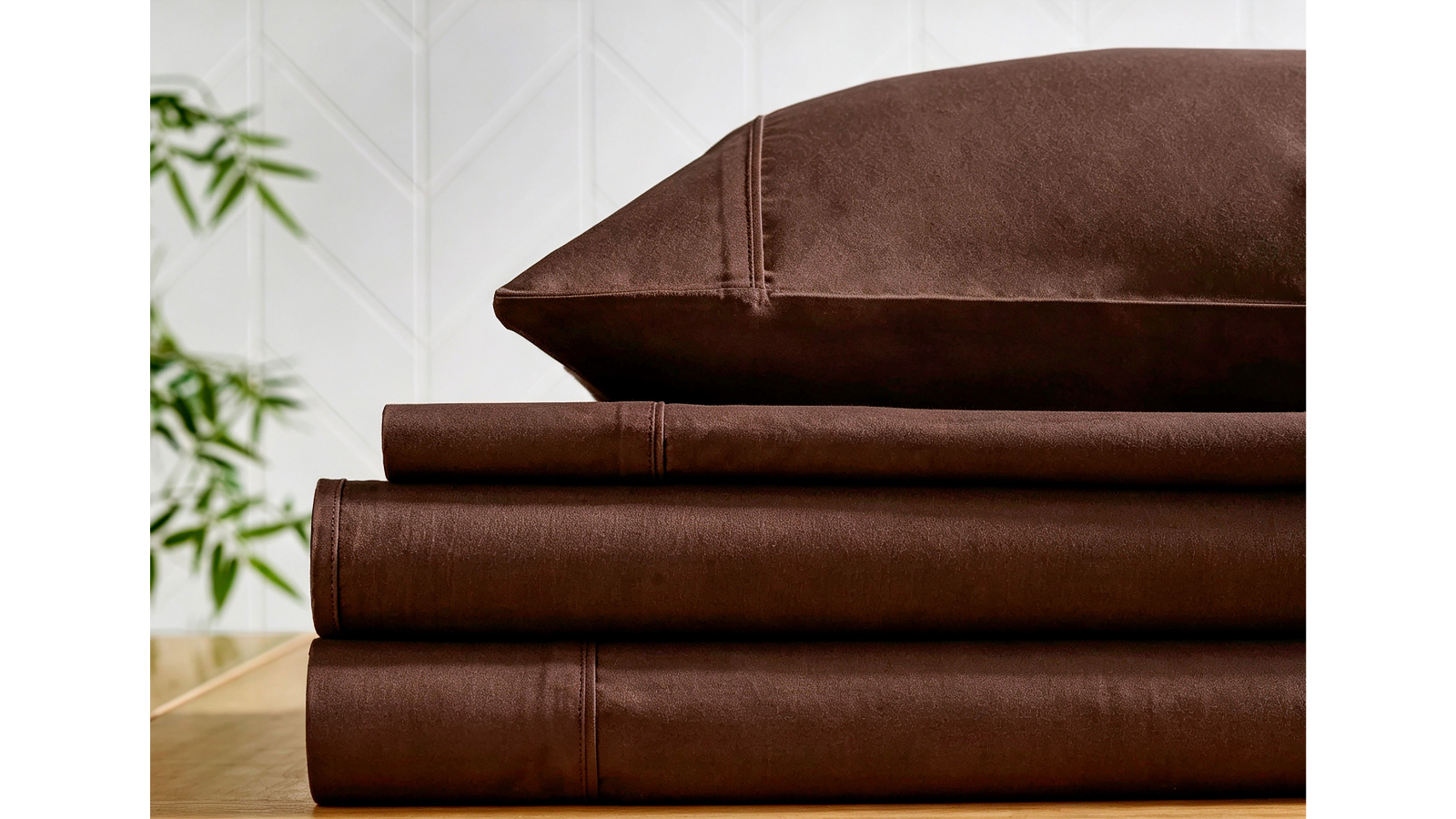 L'Avenue 500TC Bamboo/Cotton Espresso Sheet Set - Split King