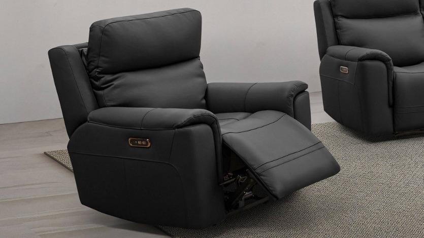 Ester Leather Powered Recliner Armchair