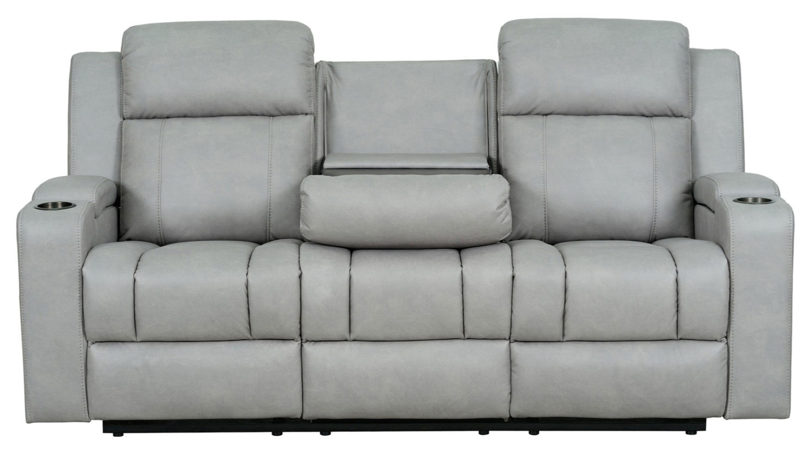 Lyric 3-Seater Fabric Recliner Sofa - Shadow