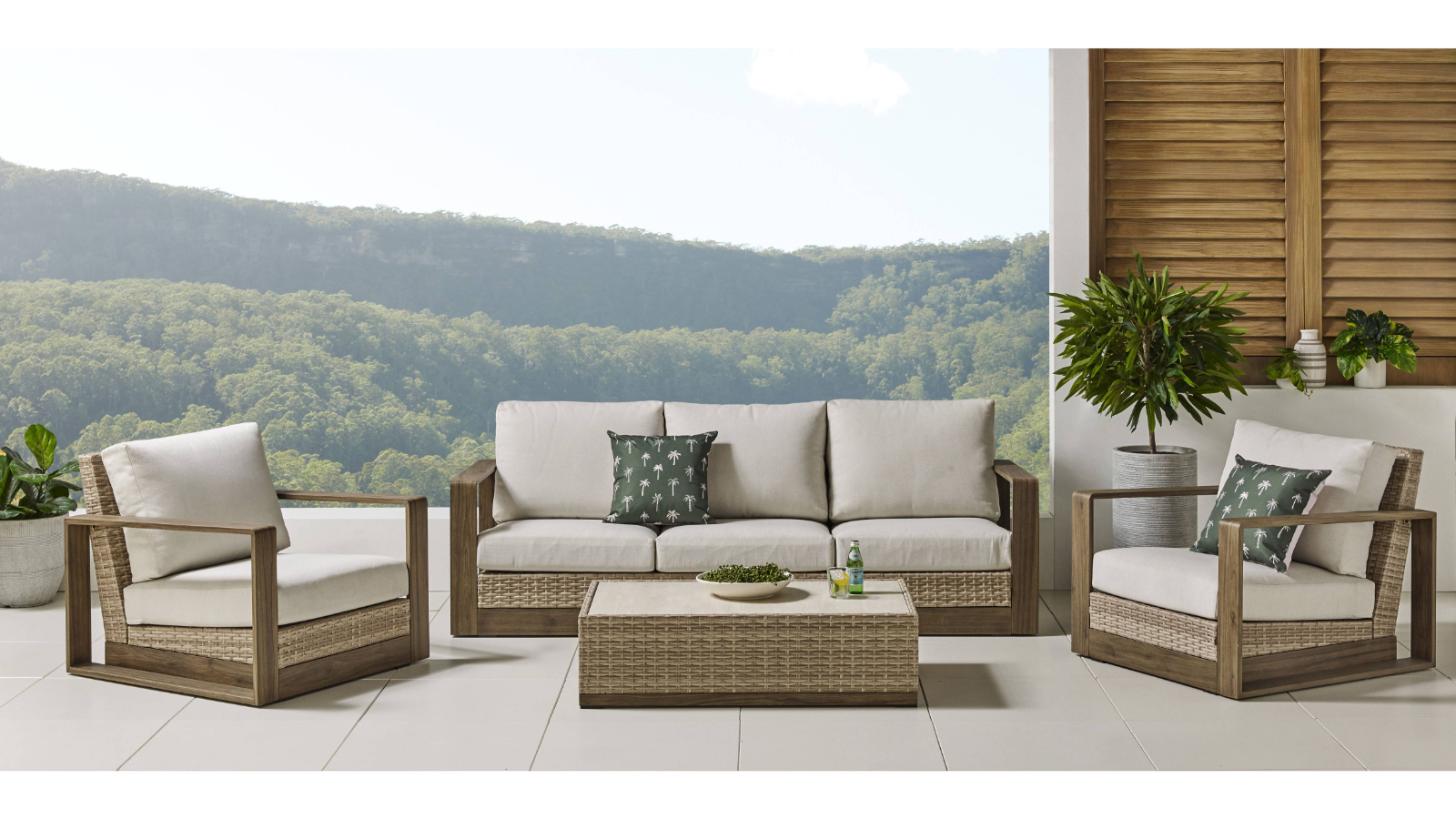 Karibu 4-Piece Outdoor Lounge Setting