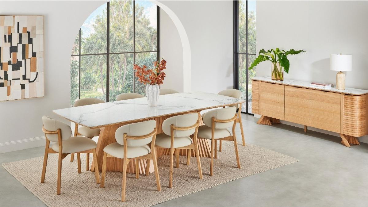 Virelle 9-Piece Rectangular Dining Table Set