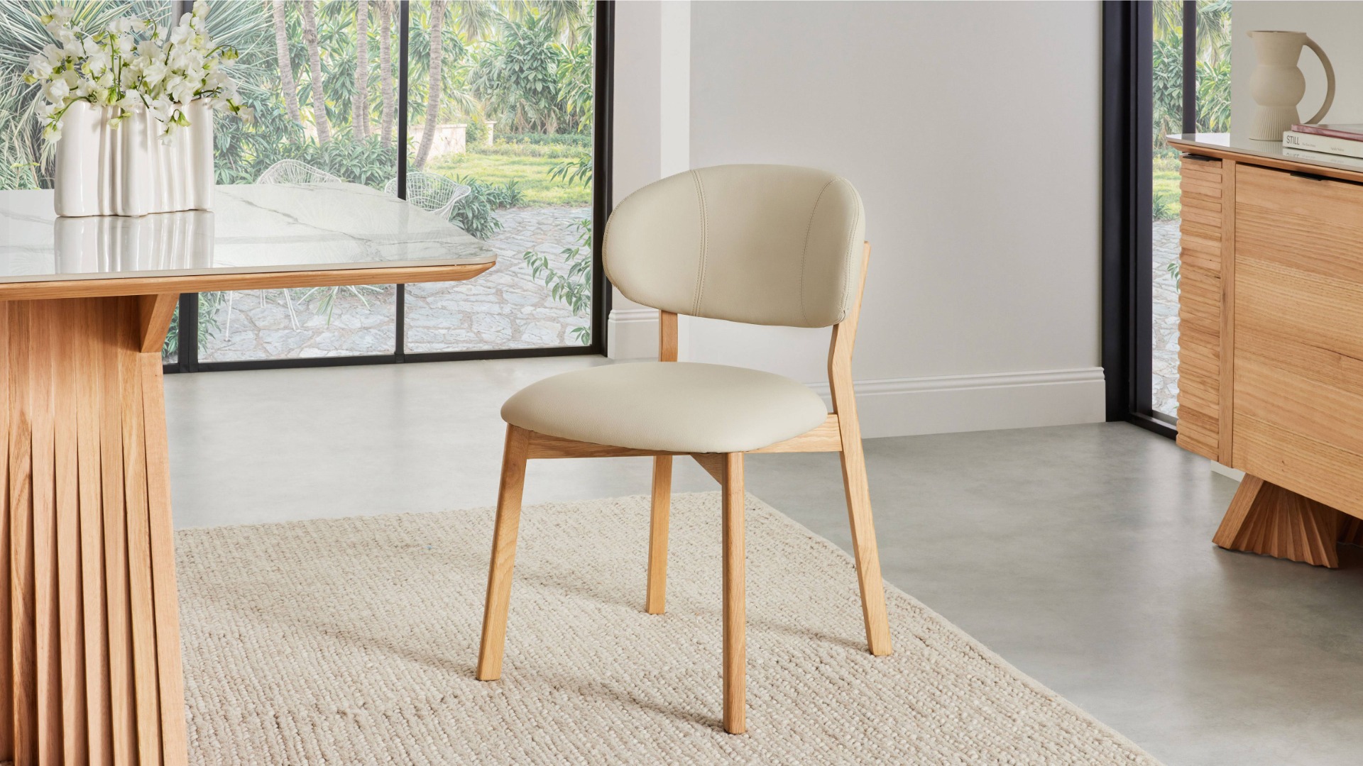 Virelle Frost PU Dining Chair