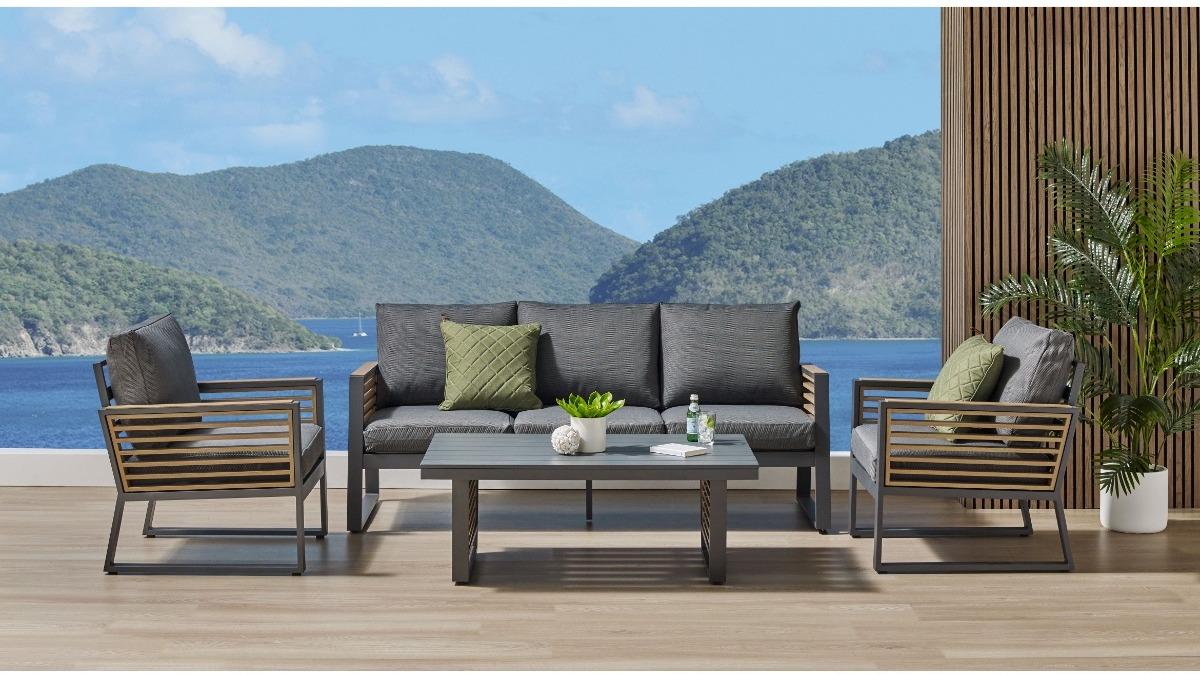 Cali Beach 4-Piece Outdoor Lounge Setting