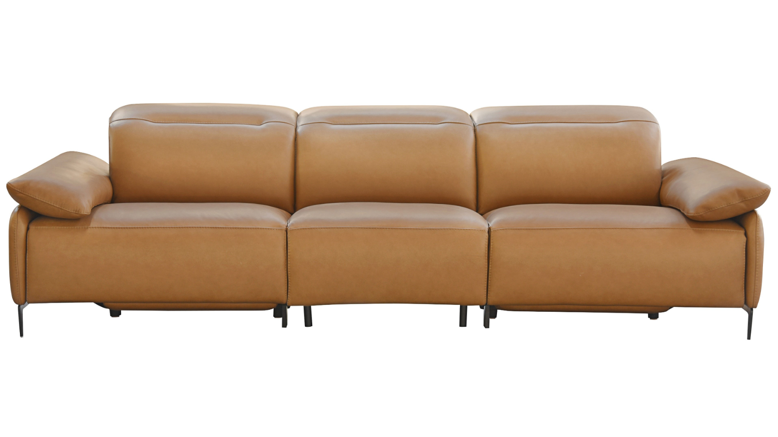 Cambre 3.5-Seater Powered Recliner Sofa - Camel