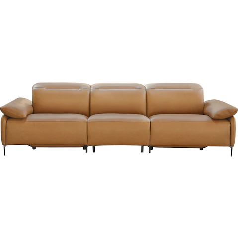 Cambre 3.5-Seater Powered Recliner Sofa - Camel