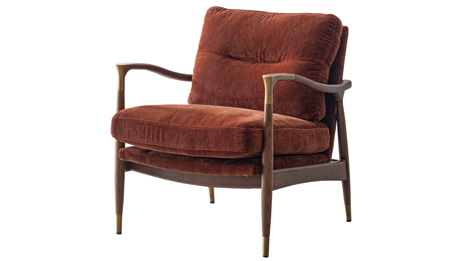 Hydra Fabric Accent Chair - Cedar