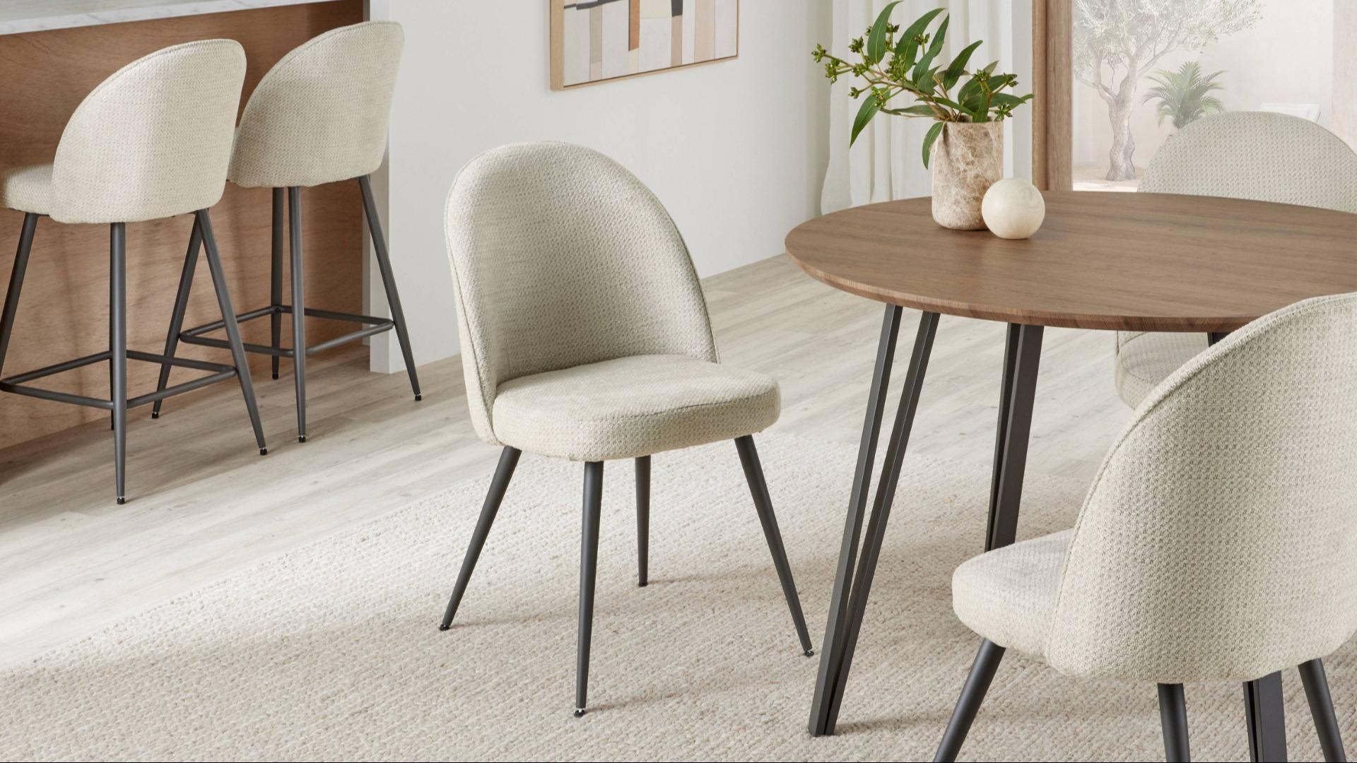 Wynn Fabric Dining Chair - Beige