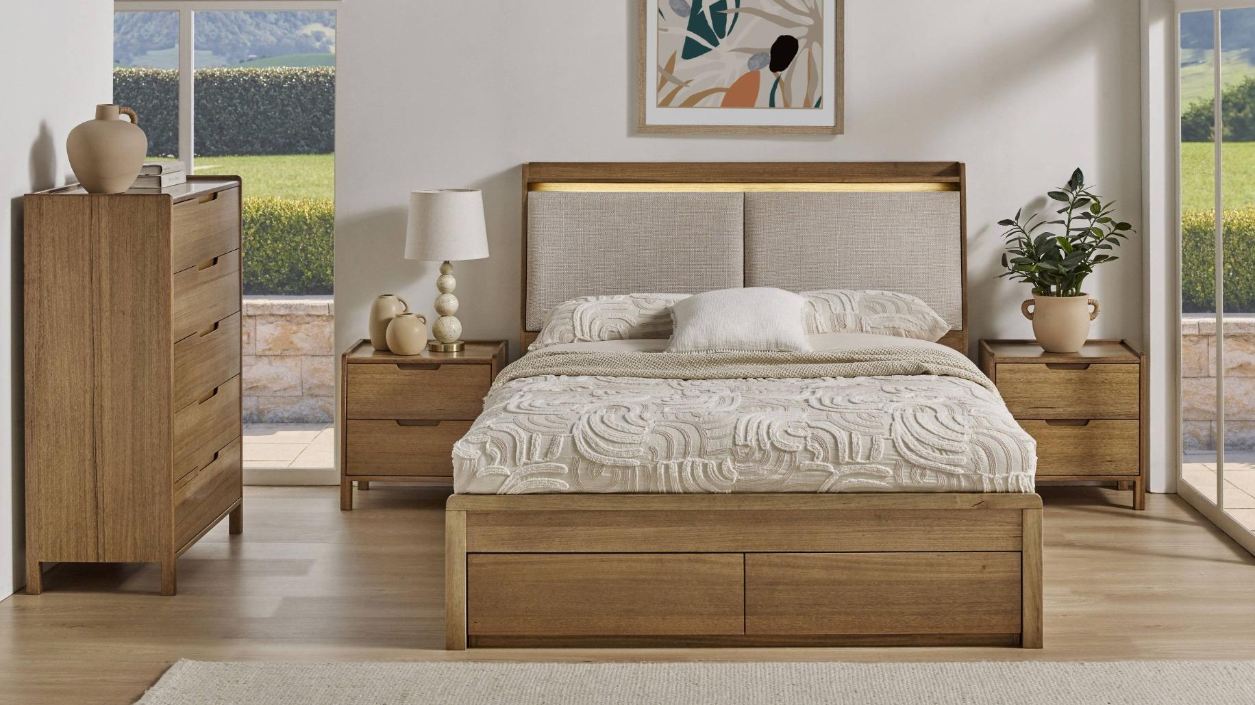 Charlton 2-Drawer Gas Lift Bed - Queen
