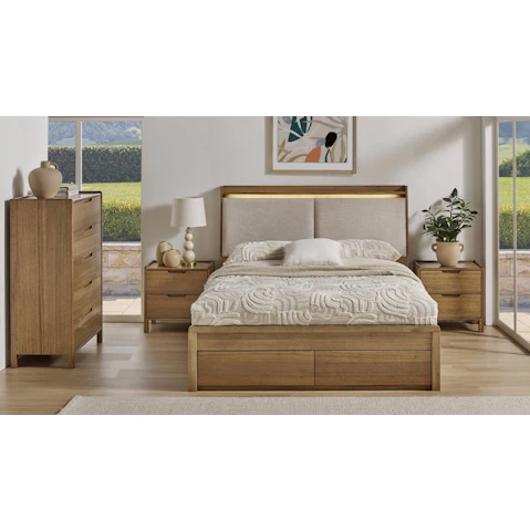Charlton 2-Drawer Gas Lift Bed - Queen
