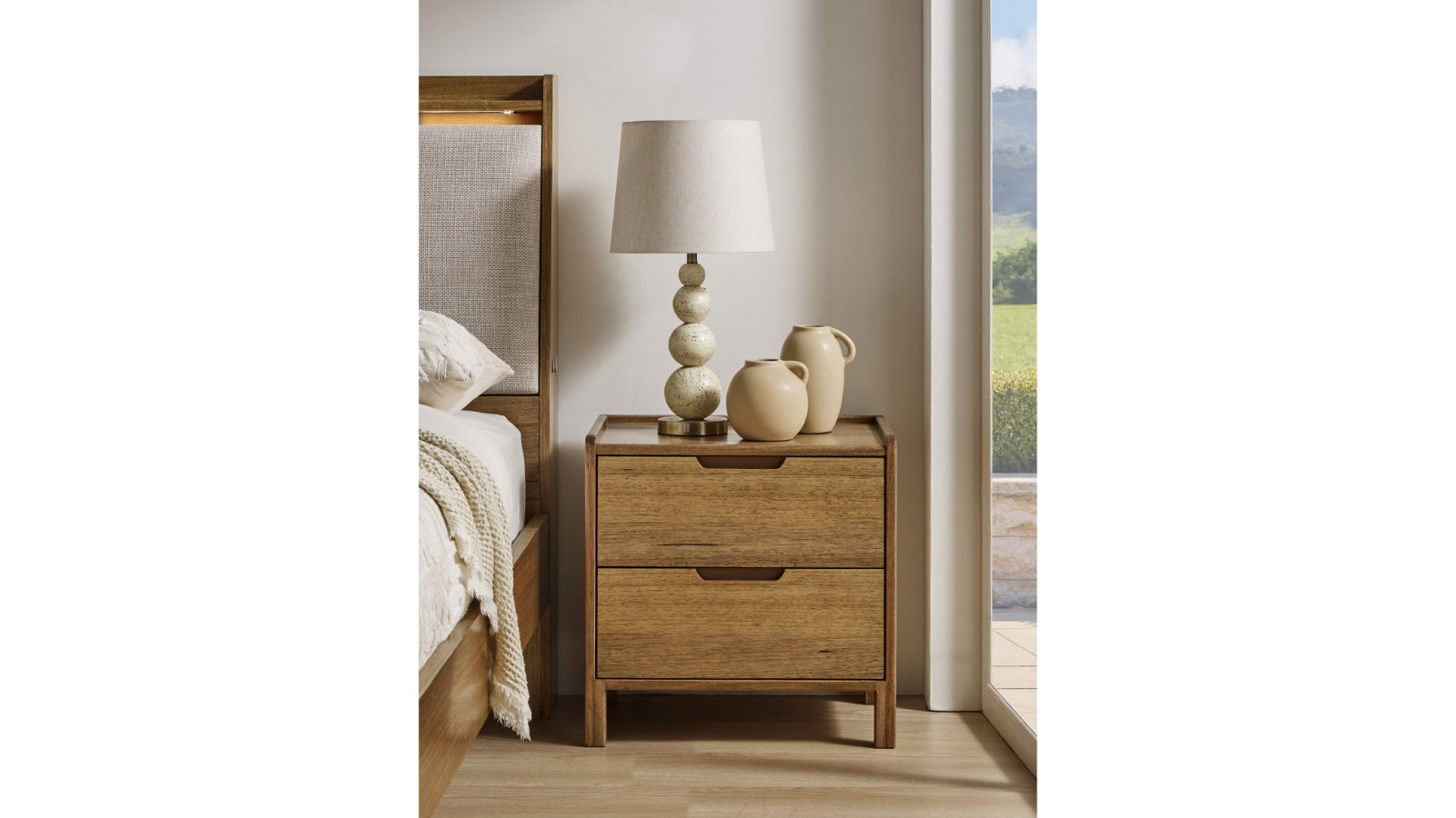 Charlton 2-Drawer Bedside Table