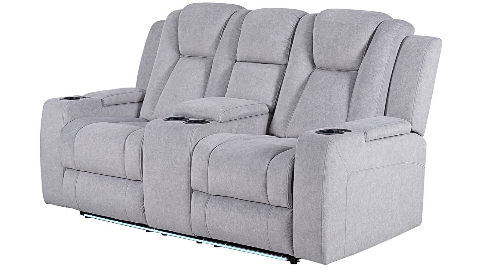 Hyams 2-Seater Fabric Powered Recliner Sofa