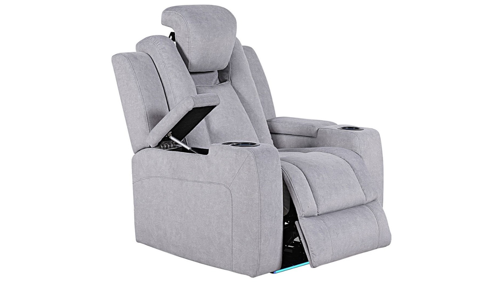 Hyams Fabric Powered Recliner Armchair