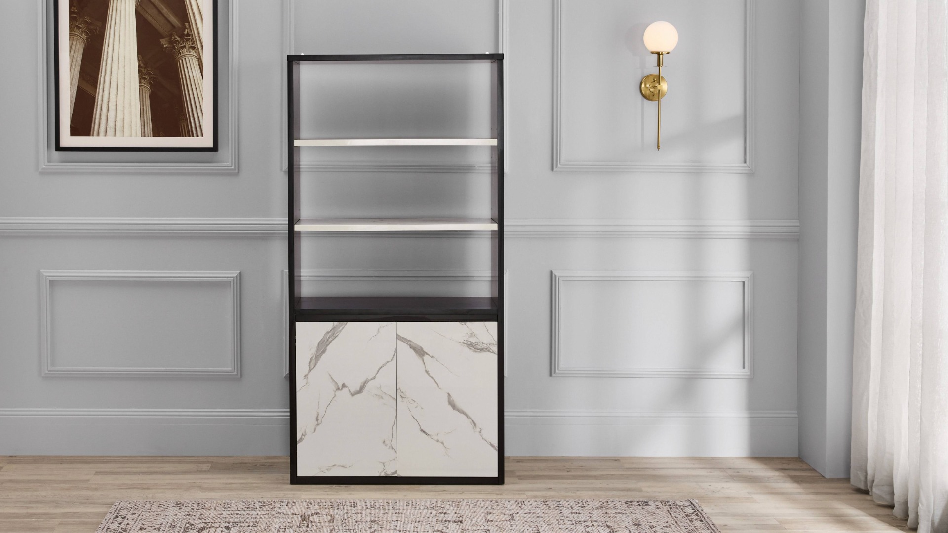 Starla 2-Door Bookcase