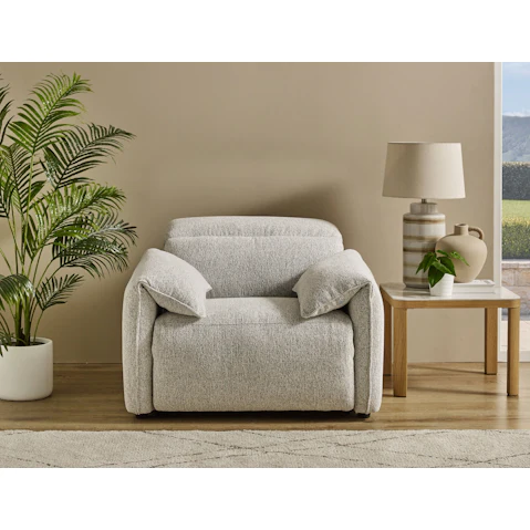 Swan Fabric Recliner Armchair