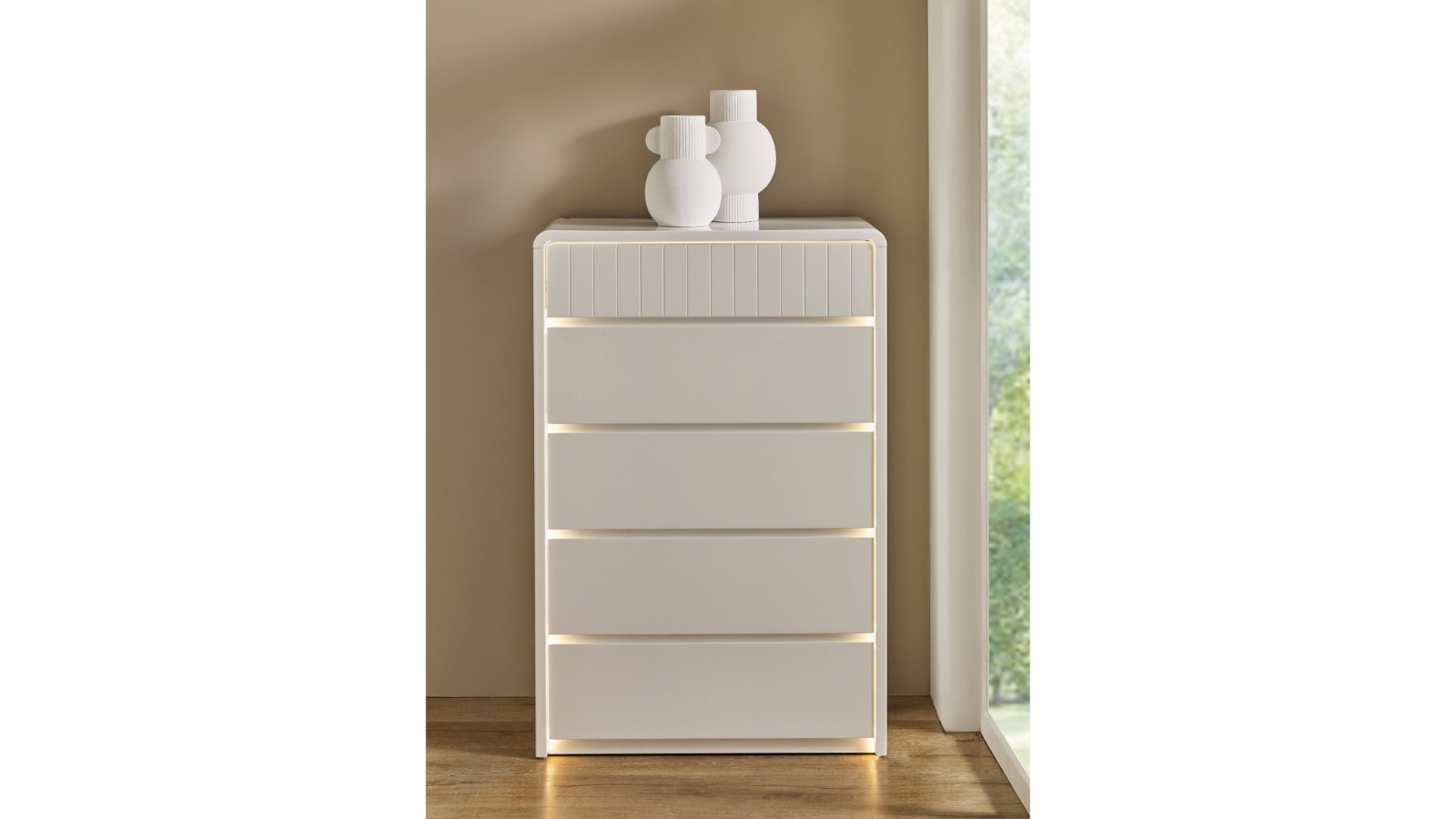 Aegea 5-Drawer Tallboy