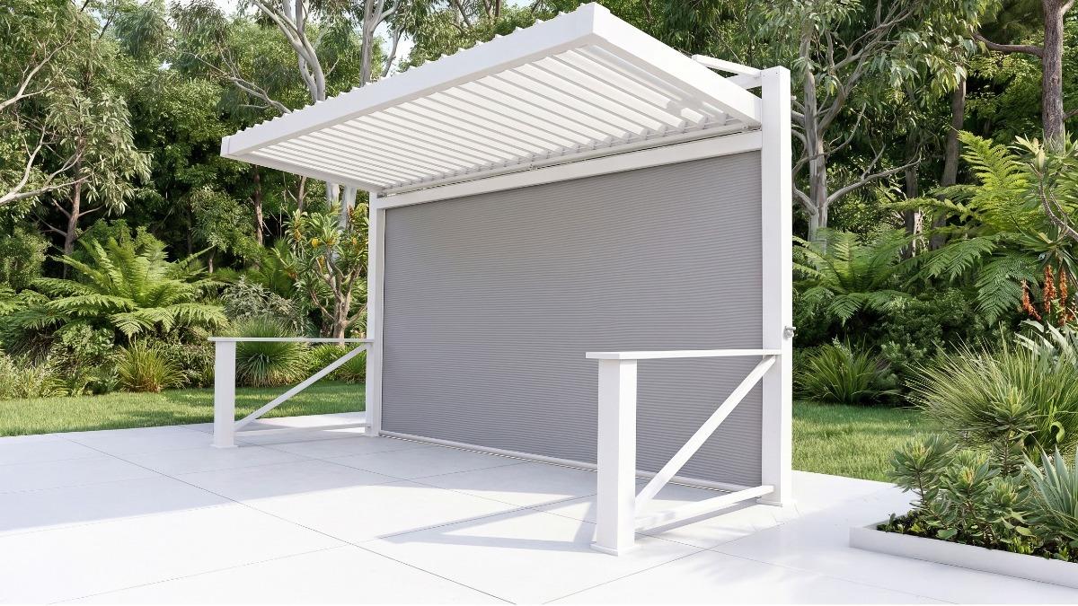 BBQ Deluxe 3.98 x 1.63m Gazebo - White