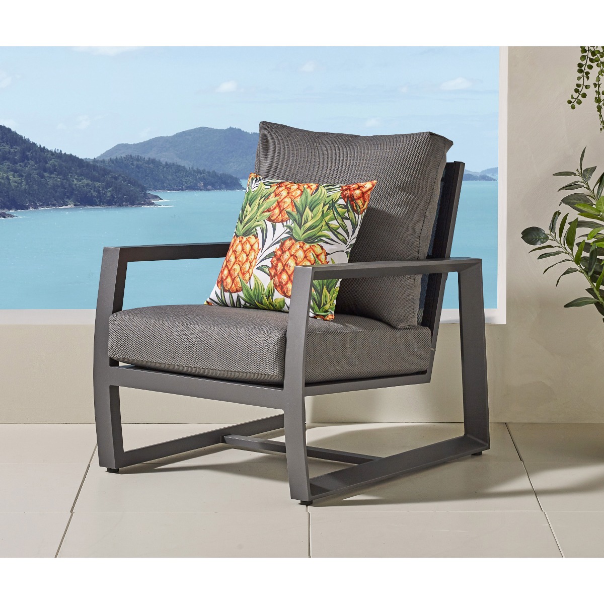 Cerez Outdoor Armchair - Graphite