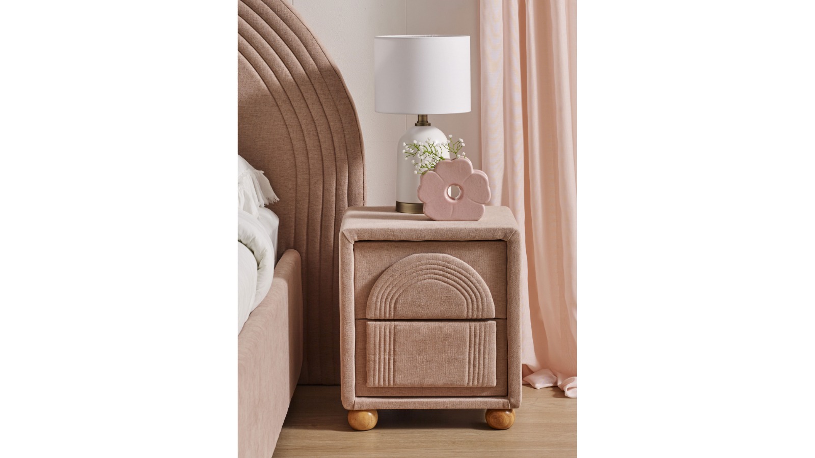 Iris 2-Drawer Bedside Table