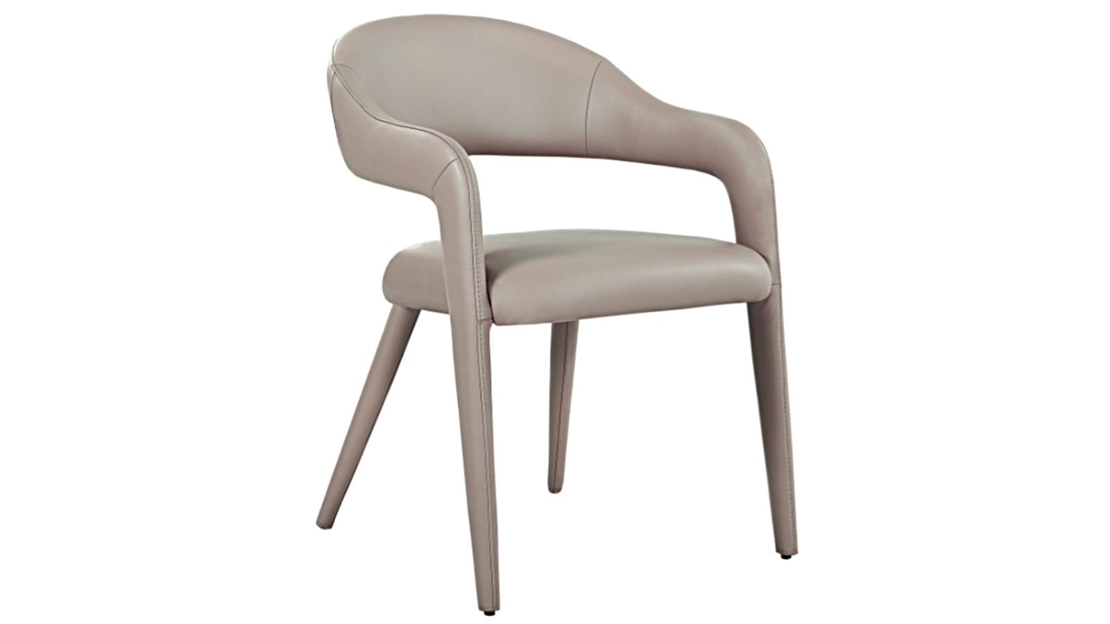 Tarah Leather Dining Chair - Wheat