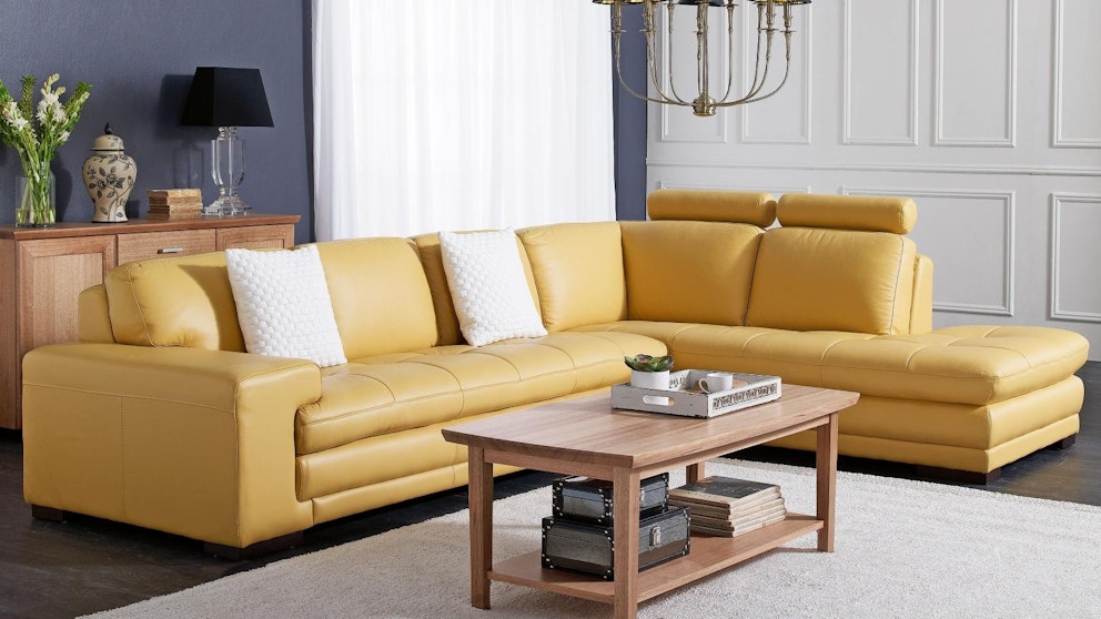 dylan leather corner sofa with chaise price