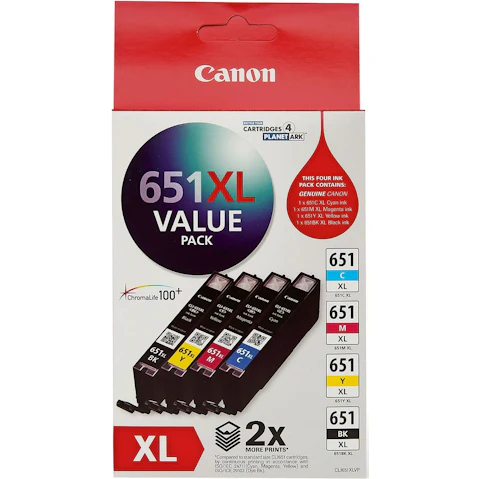 Canon 651XL High Yield Ink Cartridge - Value Pack