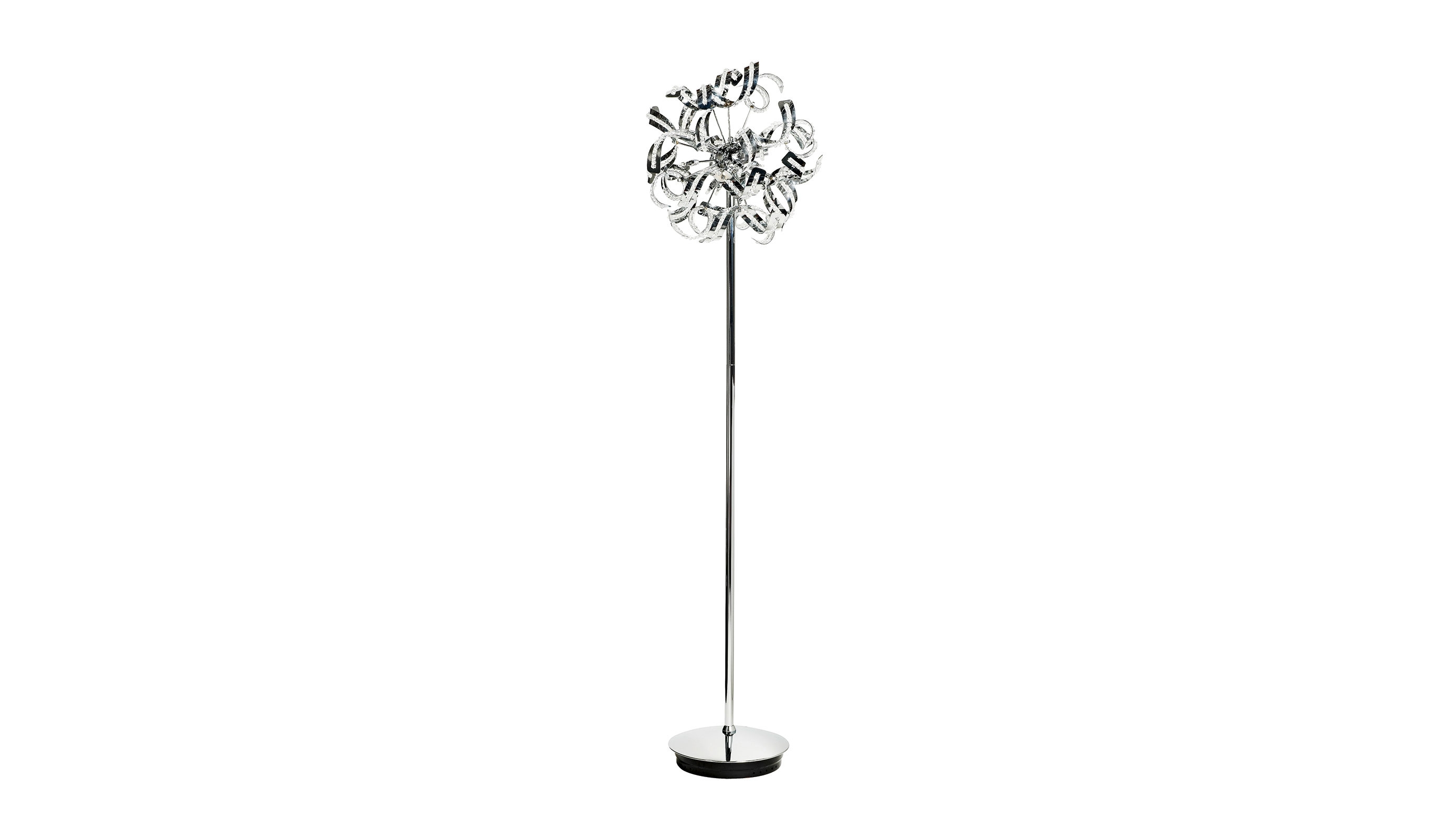 Macey Chrome Crystal Floor Lamp Harvey Norman