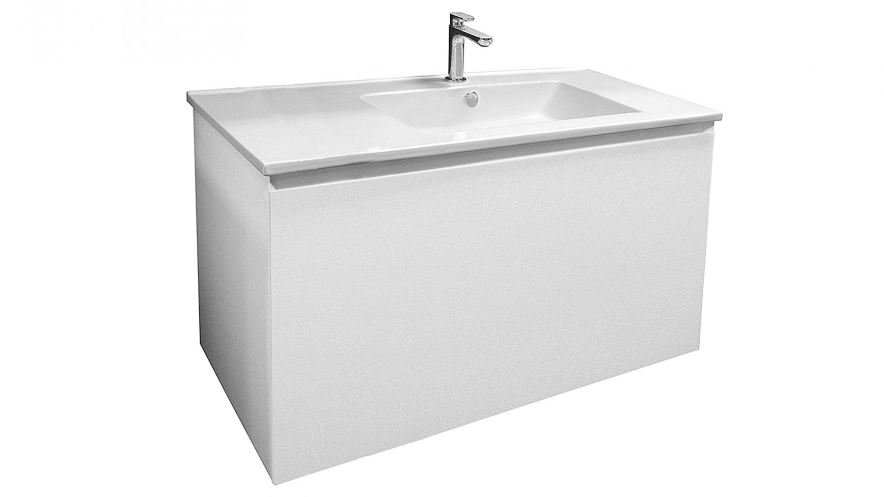 Parisi Forty Five 1000mm Wall Mounted Vanity with Ceramic Top