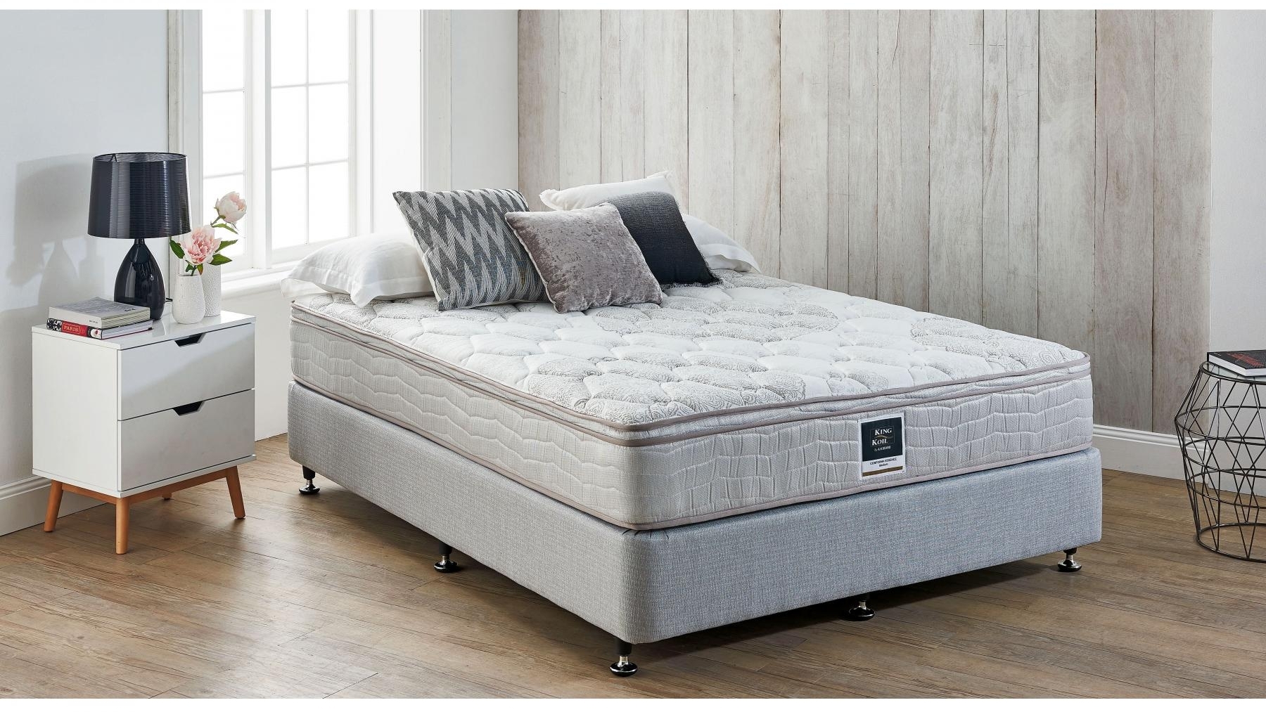 King Koil Conforma Light Grey Base Queen Harvey Norman